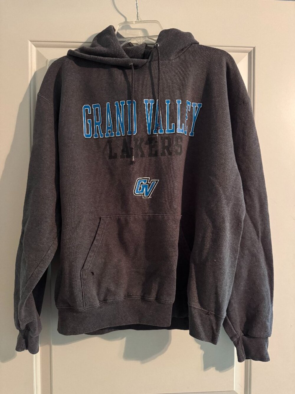 Champion Grand Valley GVSU Lakers Sweatshirt Hoodie  Dark Gray  Large